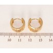 Серьги Xuping Позолота 18K колечки Резной вензельный орнамент фото №2 Серьги Xuping Позолота 18K колечки Резной вензельный орнамент фото №2