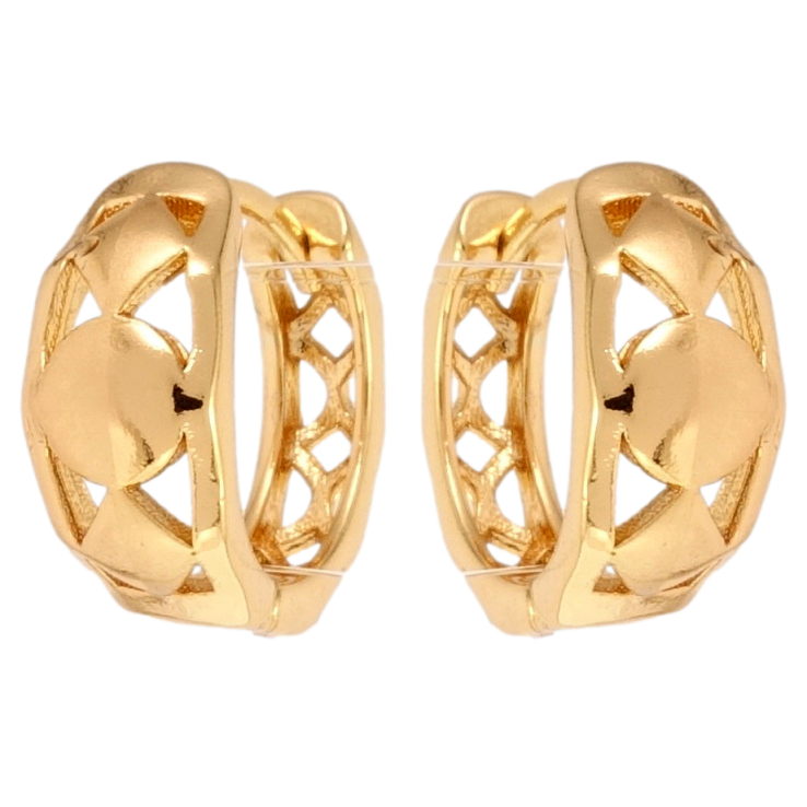 Серьги Xuping Позолота 18K колечки Геометрия с напылением фото №11 Серьги Xuping Позолота 18K колечки Геометрия с напылением фото №11