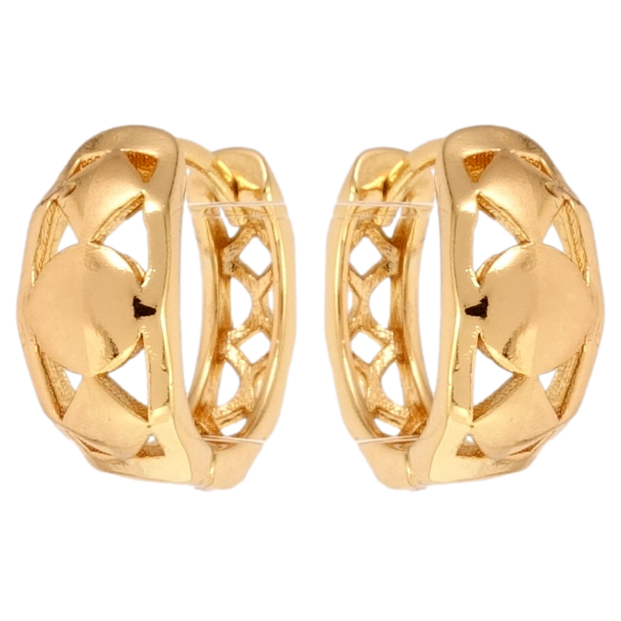 Серьги Xuping Позолота 18K колечки Геометрия с напылением фото №1 Серьги Xuping Позолота 18K колечки Геометрия с напылением фото №1