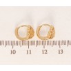 Серьги Xuping Позолота 18K колечки Декоративные резные цветочки фото №2 Серьги Xuping Позолота 18K колечки Декоративные резные цветочки фото №2
