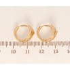 Серьги Xuping Позолота 18K колечки Фигурные с узором напылением фото №2