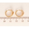 Серьги Xuping Позолота 18K колечки Фигурные с меандровым узором напылением фото №2 Серьги Xuping Позолота 18K колечки Фигурные с меандровым узором напылением фото №2