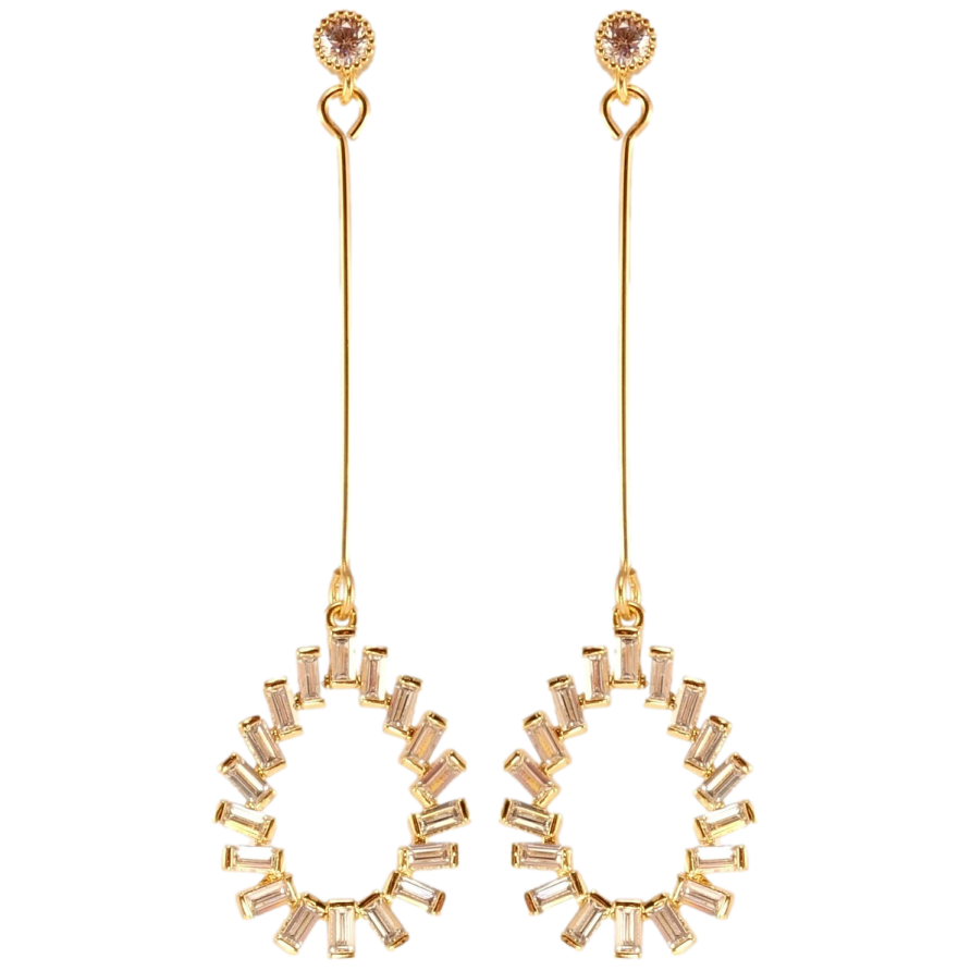 Серьги Xuping Позолота 18K пусеты Каплевидные подвески из циркония фото №1 Серьги Xuping Позолота 18K пусеты Каплевидные подвески из циркония фото №1