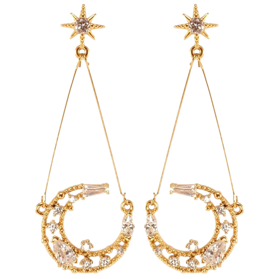Серьги Xuping Позолота 18K пусеты Шахерезада фото №1 Серьги Xuping Позолота 18K пусеты Шахерезада фото №1