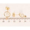 Серьги Xuping Позолота 18K пусеты Сатурн фото №2 Серьги Xuping Позолота 18K пусеты Сатурн фото №2