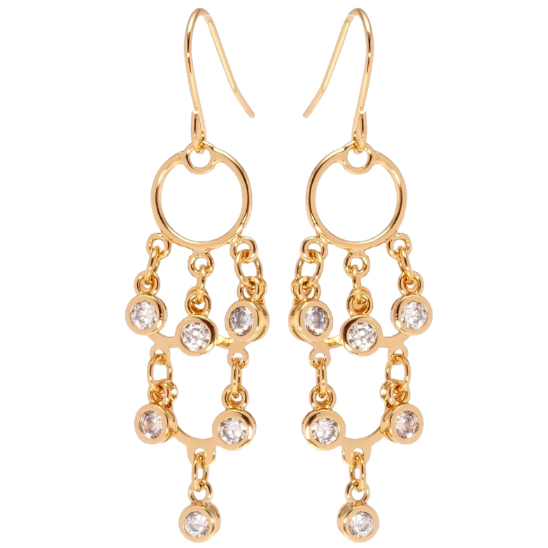 Сережки Xuping Позолота 18K французький замок Авангард фото №13 Сережки Xuping Позолота 18K французький замок Авангард фото №13