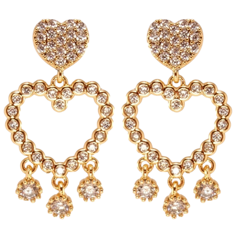 Сережки Xuping Позолота 18K пусети Романтика фото №2 Сережки Xuping Позолота 18K пусети Романтика фото №2
