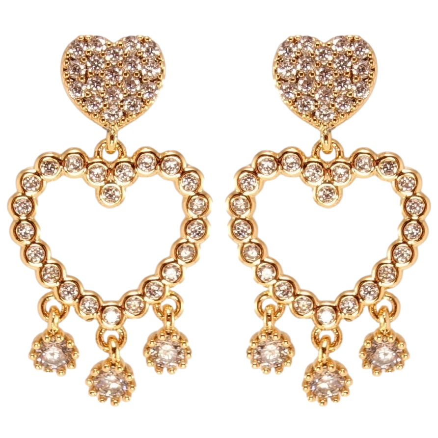 Серьги Xuping Позолота 18K пусеты Романтика фото №1 Серьги Xuping Позолота 18K пусеты Романтика фото №1