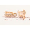 Серьги Xuping Позолота 18K английский замок Инкрустация цирконием фото №2 Серьги Xuping Позолота 18K английский замок Инкрустация цирконием фото №2