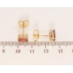 Серьги Xuping Позолота 18K пусеты Прямоугольные красные кристаллы в крапановой оправе 5х7мм фото №2 Серьги Xuping Позолота 18K пусеты Прямоугольные красные кристаллы в крапановой оправе 5х7мм фото №2