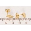 Серьги Xuping Позолота 18K пусеты Декоративные лепестки с цирконием фото №2 Серьги Xuping Позолота 18K пусеты Декоративные лепестки с цирконием фото №2