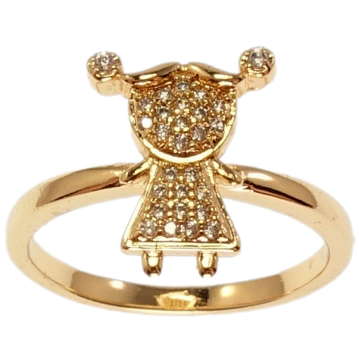 Кольцо Xuping Позолота 18K Девочка фото №7 Кольцо Xuping Позолота 18K Девочка фото №7