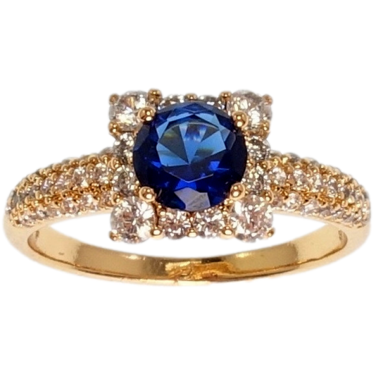 Кольцо Xuping Позолота 18K Классический дизайн с инкрустацией и вставкой синий кристалл фото №18 Кольцо Xuping Позолота 18K Классический дизайн с инкрустацией и вставкой синий кристалл фото №18