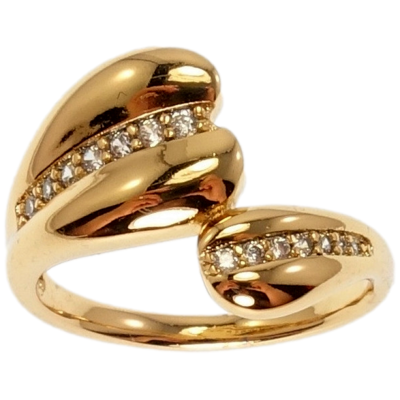 Каблучка Xuping Позолота 18K Зближення сердець фото №8 Каблучка Xuping Позолота 18K Зближення сердець фото №8
