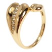 Каблучка Xuping Позолота 18K Зближення сердець фото №2 Каблучка Xuping Позолота 18K Зближення сердець фото №2