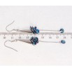 Серьги Xuping цвет Родий с кристаллами Swarovski французский замок Изящные подвески с кристаллами Bermuda фото №2