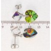 Серьги Xuping цвет Родий с кристаллами Swarovski пусеты Кристаллы Vitrail Medium фото №2 Серьги Xuping цвет Родий с кристаллами Swarovski пусеты Кристаллы Vitrail Medium фото №2