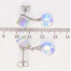 Сережки Xuping колір Родій з кристалами Swarovski пусети Кришталеві підвіски Moonlight фото №2 Сережки Xuping колір Родій з кристалами Swarovski пусети Кришталеві підвіски Moonlight фото №2