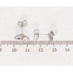 Серьги Xuping цвет Родий с кристаллами Swarovski пусеты Кристаллы Lavender и Clear фото №2 Серьги Xuping цвет Родий с кристаллами Swarovski пусеты Кристаллы Lavender и Clear фото №2