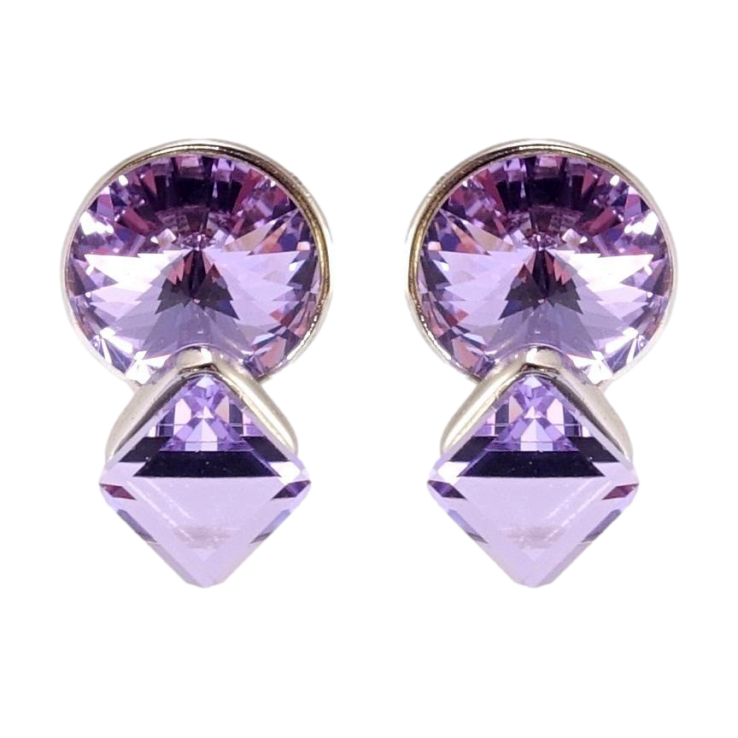 Сережки Xuping колір Родій з кристалами Swarovski пусети Кристали Tanzanite фото №14 Сережки Xuping колір Родій з кристалами Swarovski пусети Кристали Tanzanite фото №14