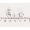 Сережки Xuping колір Родій з кристалами Swarovski пусети Кристальні куби Provence Lavender 8х8мм фото №2 Сережки Xuping колір Родій з кристалами Swarovski пусети Кристальні куби Provence Lavender 8х8мм фото №2
