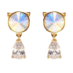 Серьги Xuping цвет 18K с кристаллами Swarovski пусеты "Котики с кристаллом AB" фото №2 Серьги Xuping цвет 18K с кристаллами Swarovski пусеты "Котики с кристаллом AB" фото №2
