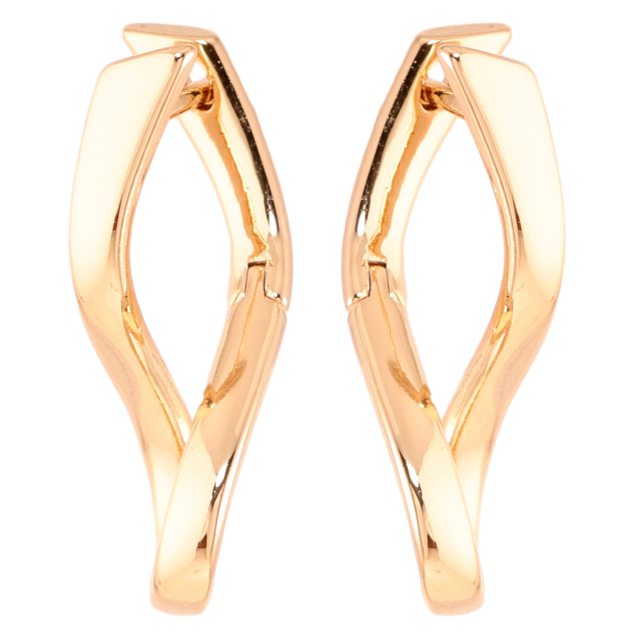 Серьги Xuping Позолота 18K английский замок Завитки фото №1 Серьги Xuping Позолота 18K английский замок Завитки фото №1