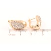 Серьги Xuping Позолота 18K английский замок Инкрустация цирконием фото №2 Серьги Xuping Позолота 18K английский замок Инкрустация цирконием фото №2