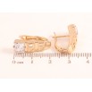 Серьги Xuping Позолота 18K английский замок Узор с фианитами фото №2