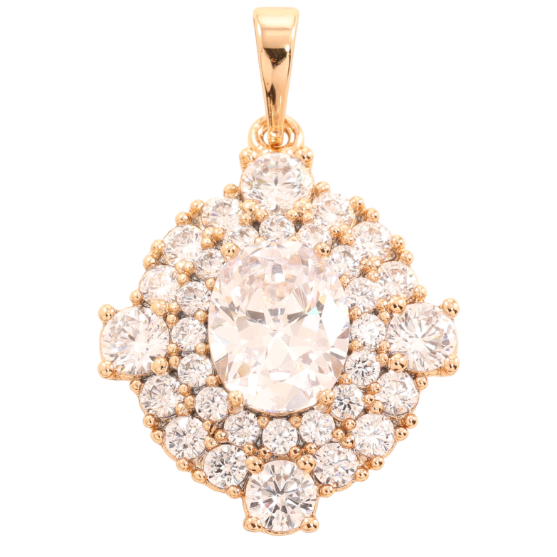 Кулон Xuping Позолота 18K Інкрустація цирконієм для ланцюжка до 6мм фото №12 Кулон Xuping Позолота 18K Інкрустація цирконієм для ланцюжка до 6мм фото №12