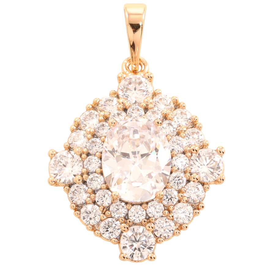 Кулон Xuping Позолота 18K Інкрустація цирконієм для ланцюжка до 6мм фото №1 Кулон Xuping Позолота 18K Інкрустація цирконієм для ланцюжка до 6мм фото №1