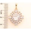 Кулон Xuping Позолота 18K Інкрустація цирконієм для ланцюжка до 6мм фото №2 Кулон Xuping Позолота 18K Інкрустація цирконієм для ланцюжка до 6мм фото №2