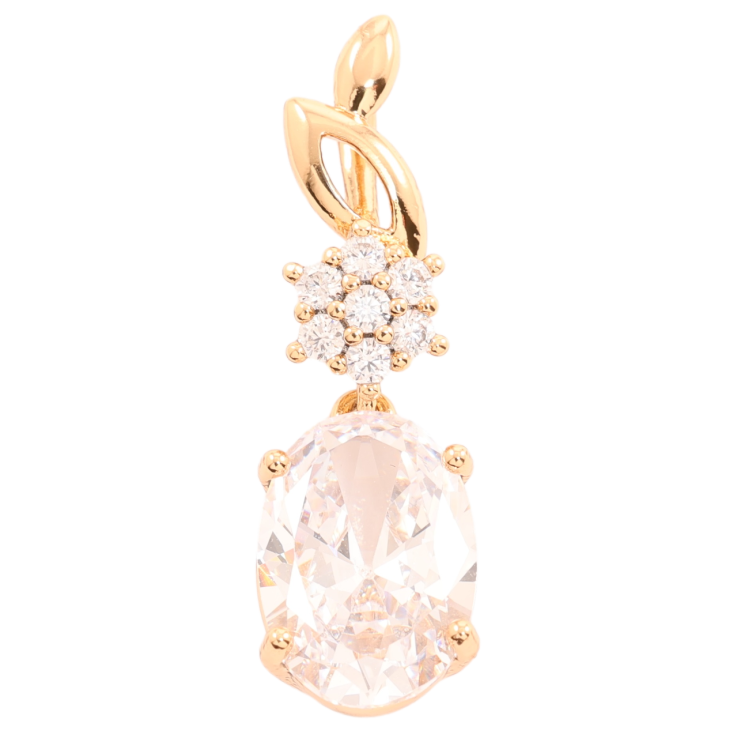 Кулон Xuping Позолота 18K Кришталева квіточка з підвіскою фіаніт» для ланцюжка до 2мм фото №20 Кулон Xuping Позолота 18K Кришталева квіточка з підвіскою фіаніт» для ланцюжка до 2мм фото №20