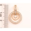 Кулон Xuping Позолота 18K Колечки с цирконием для цепочки до 3мм фото №2 Кулон Xuping Позолота 18K Колечки с цирконием для цепочки до 3мм фото №2