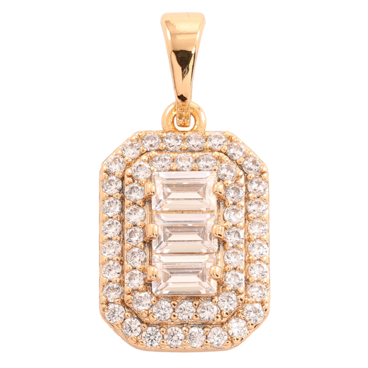 Кулон Xuping Позолота 18K «Інкрустація цирконієм» для ланцюжка до 5мм фото №3 Кулон Xuping Позолота 18K «Інкрустація цирконієм» для ланцюжка до 5мм фото №3