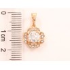 Кулон Xuping Позолота 18K «Квіточка з цирконієм» для ланцюжка до 5мм фото №2 Кулон Xuping Позолота 18K «Квіточка з цирконієм» для ланцюжка до 5мм фото №2