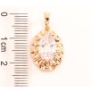 Кулон Xuping Позолота 18K «Декоративна квіточка з фіанітом» для ланцюжка до 5мм фото №2