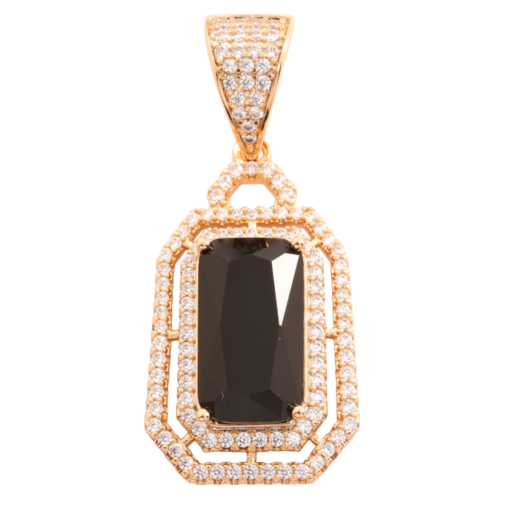 Кулон Xuping Позолота 18K «Інкрустація цирконієм з чорним фіанітом» для ланцюжка до 8мм фото №11 Кулон Xuping Позолота 18K «Інкрустація цирконієм з чорним фіанітом» для ланцюжка до 8мм фото №11