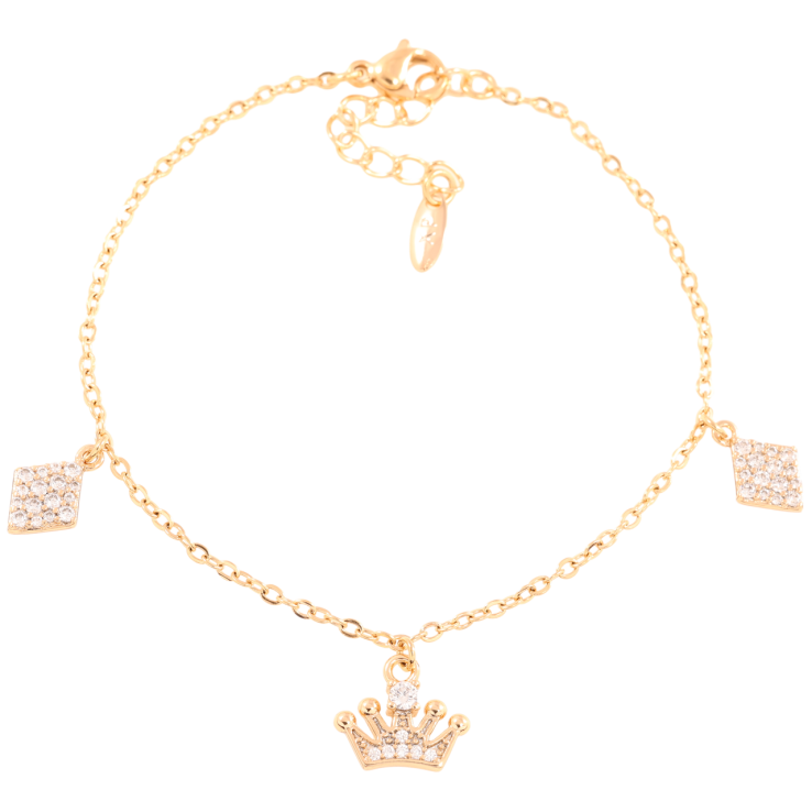 Браслет Xuping Позолота 18K Цепочка с подвесками длинна с доп.цепочкой 17-20см х 1.5мм фото №6 Браслет Xuping Позолота 18K Цепочка с подвесками длинна с доп.цепочкой 17-20см х 1.5мм фото №6