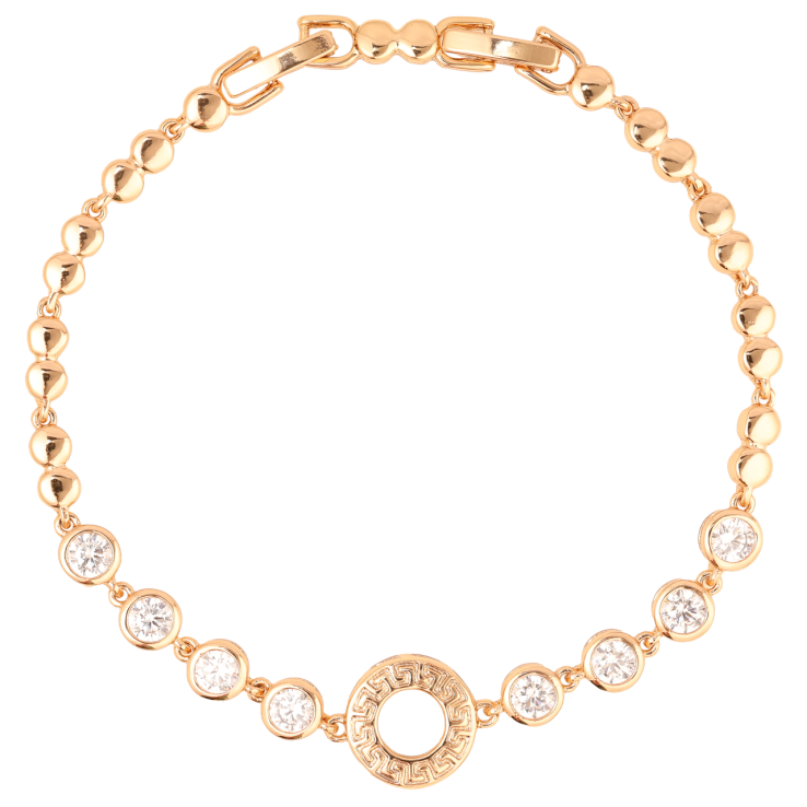 Браслет Xuping Позолота 18K Кристальная дорожка с колечком длинна с доп.замком 17,19см х 4мм фото №18 Браслет Xuping Позолота 18K Кристальная дорожка с колечком длинна с доп.замком 17,19см х 4мм фото №18