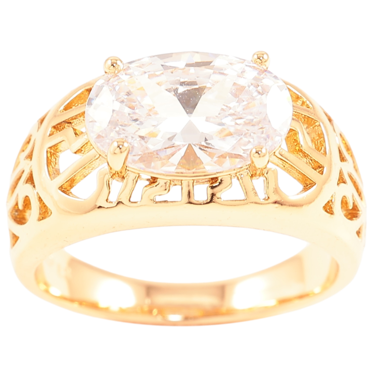 Кольцо Xuping Позолота 18K Резной узор с фианитом фото №16 Кольцо Xuping Позолота 18K Резной узор с фианитом фото №16