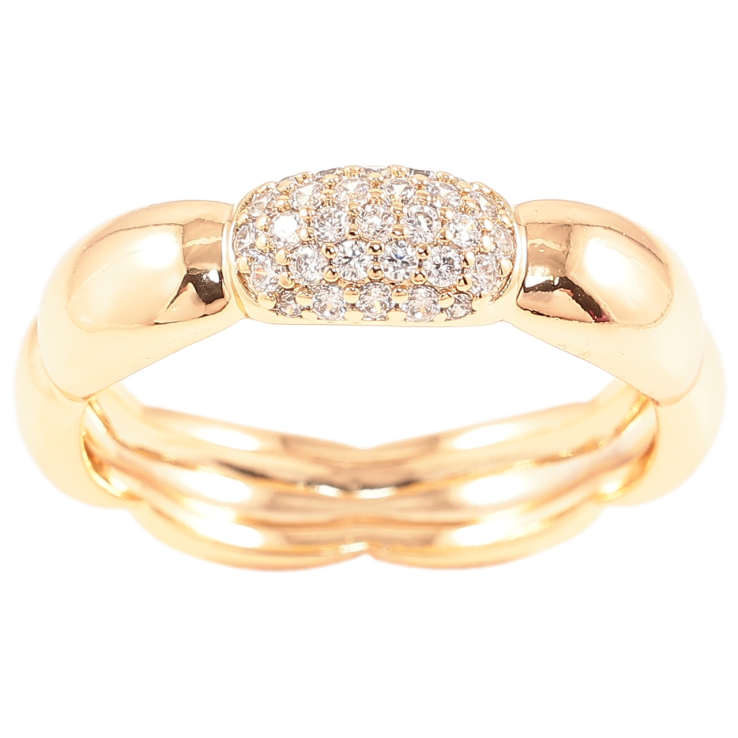 Каблучка Xuping Позолота 18K «Фігурна шинка з інкрустацією цирконієм, шир. 5мм» фото №15 Каблучка Xuping Позолота 18K «Фігурна шинка з інкрустацією цирконієм, шир. 5мм» фото №15