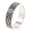 Каблучка Xuping TTM Stainless Steel колір Родій Вишиванка, шир. 5мм фото №2 Каблучка Xuping TTM Stainless Steel колір Родій Вишиванка, шир. 5мм фото №2