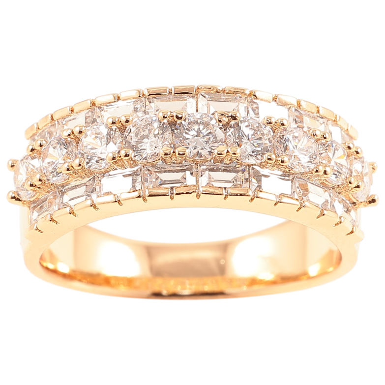Каблучка Xuping Позолота 18K «Інкрустація цирконієм» фото №1 Каблучка Xuping Позолота 18K «Інкрустація цирконієм» фото №1