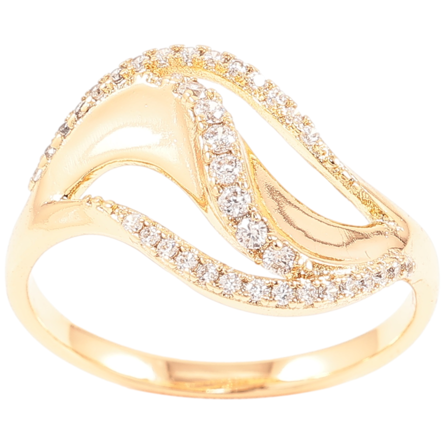 Кольцо Xuping Позолота 18K Декоративный узор с цирконием фото №1 Кольцо Xuping Позолота 18K Декоративный узор с цирконием фото №1