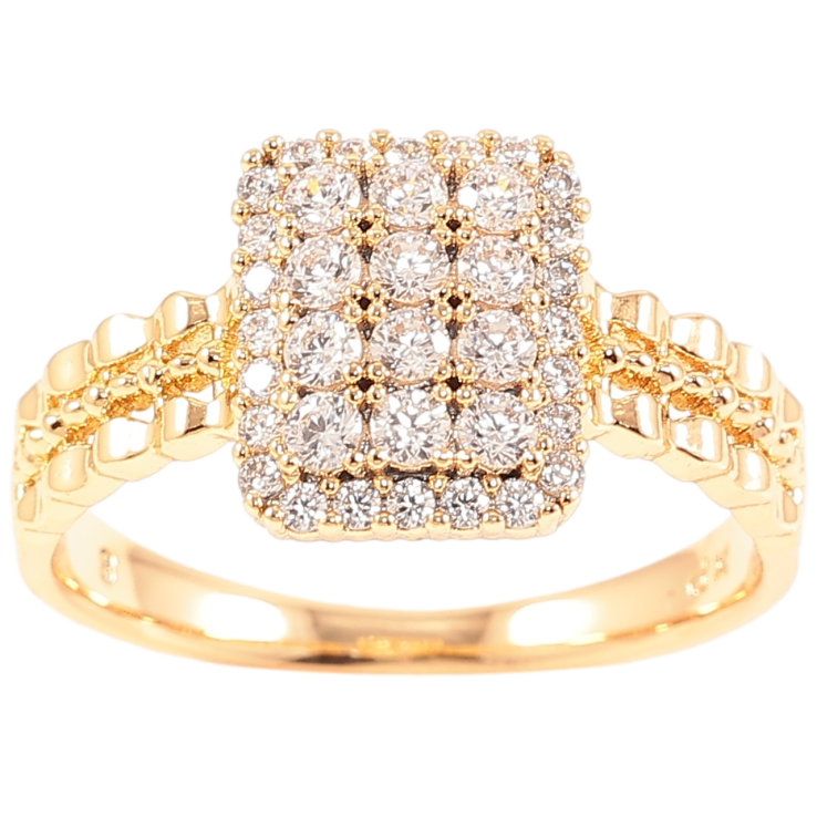 Кольцо Xuping Позолота 18K Инкрустация цирконием фото №5 Кольцо Xuping Позолота 18K Инкрустация цирконием фото №5