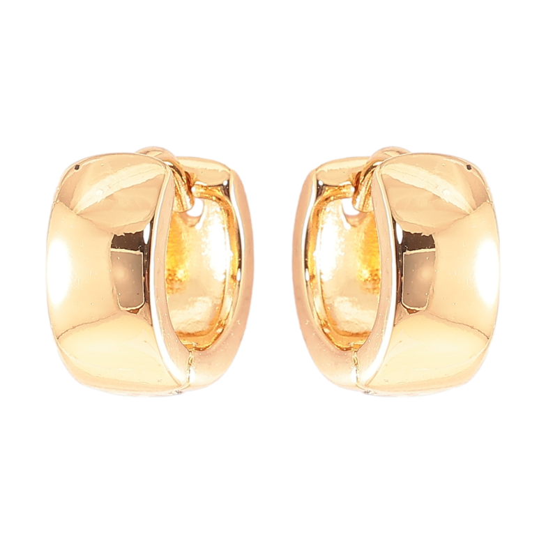 Серьги Xuping Позолота 18K колечки Классика, шир. 5мм ø 10мм фото №2 Серьги Xuping Позолота 18K колечки Классика, шир. 5мм ø 10мм фото №2