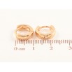 Серьги Xuping Позолота 18K колечки Классика, шир. 3.2мм ø 11мм фото №2 Серьги Xuping Позолота 18K колечки Классика, шир. 3.2мм ø 11мм фото №2