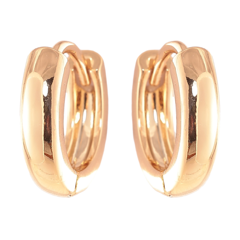 Сережки Xuping Позолота 18K колечка Класика, шир. 3.2мм ø 14мм фото №2 Сережки Xuping Позолота 18K колечка Класика, шир. 3.2мм ø 14мм фото №2