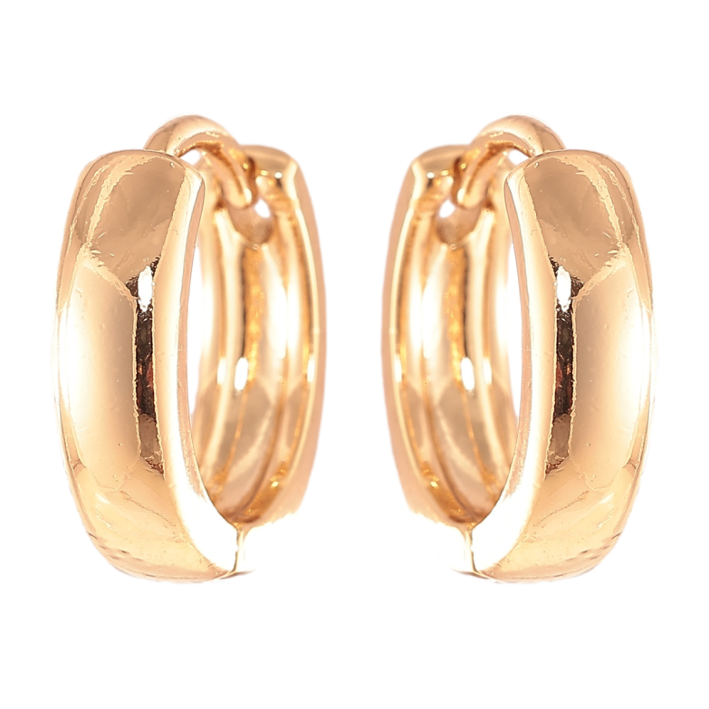 Серьги Xuping Позолота 18K колечки Классика, шир. 3.6мм ø 14мм фото №4 Серьги Xuping Позолота 18K колечки Классика, шир. 3.6мм ø 14мм фото №4